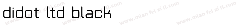 didot ltd black字体转换